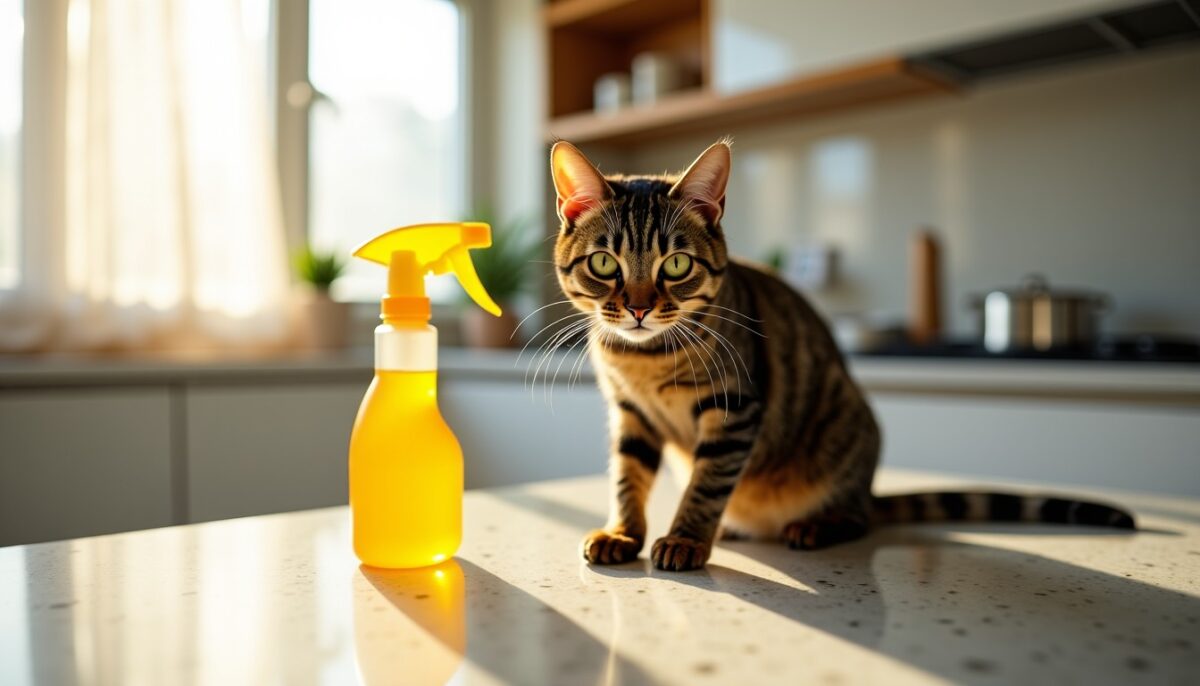 Ce spray anti-mouches naturel au citron utilisé en cuisine pourrait provoquer des tremblements soudains chez votre chat
