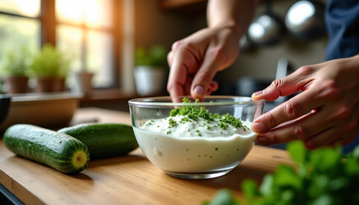 Marre du tzatziki liquide ? Ce secret avec le concombre révolutionne ta recette en 10 minutes