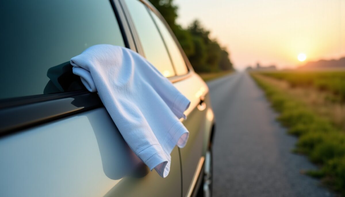 Pourquoi suspendre un chiffon blanc à la fenêtre de sa voiture ? Explications et conseils pratiques