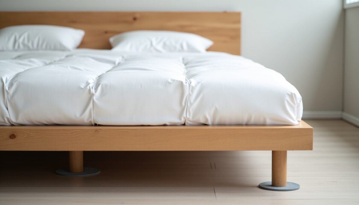 Pourquoi mettre des coupelles sous les pieds du lit ? Fonctionnement et bénéfices expliqués