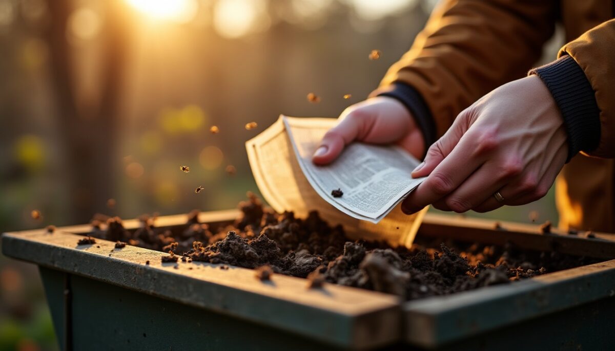 Invasion de moucherons dans mon compost chaque automne ? Voici comment 3 feuilles de papier journal humide ont réglé le problème en seulement 3 jours Invasion de moucherons dans mon compost chaque automne ? Voici comment 3 feuilles de papier journal humide ont réglé le problème en seulement 3 jours